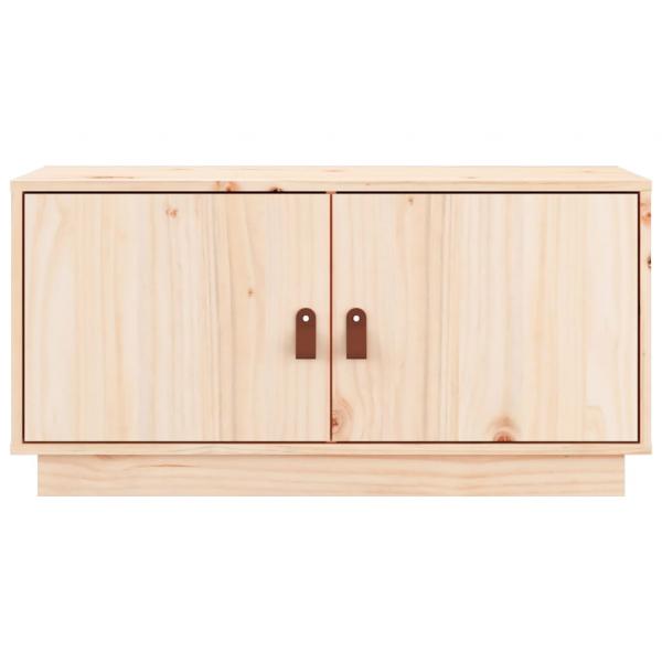 TV-Schrank 80x34x40 cm Massivholz Kiefer