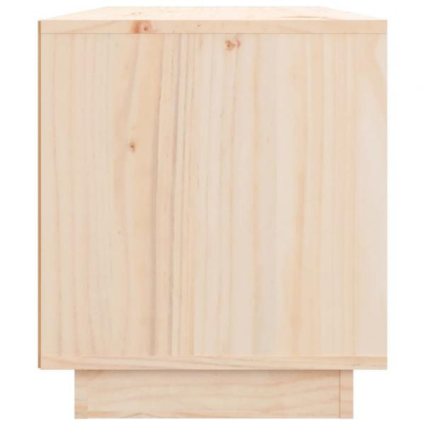 TV-Schrank 80x34x40 cm Massivholz Kiefer