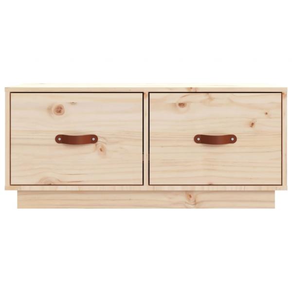 TV-Schrank 80x34x35 cm Massivholz Kiefer