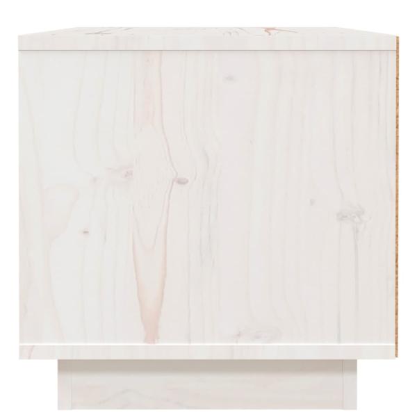 Nachttisch Weiß 40x34x35 cm Massivholz Kiefer