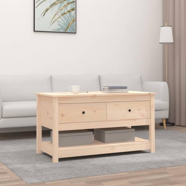 ARDEBO.de - Couchtisch 102x49x55 cm Massivholz Kiefer