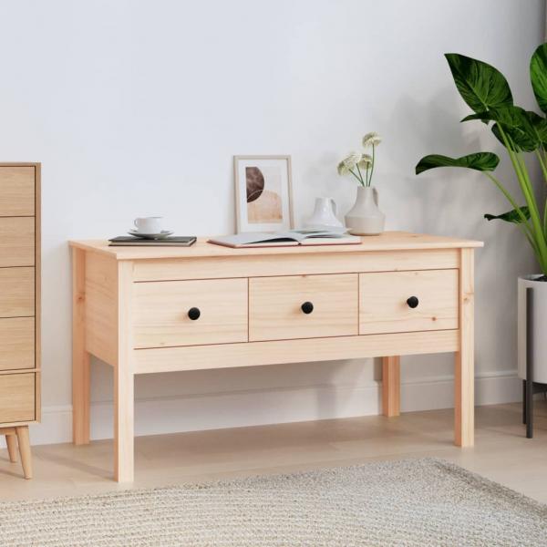 ARDEBO.de - Couchtisch 102x49x55 cm Massivholz Kiefer