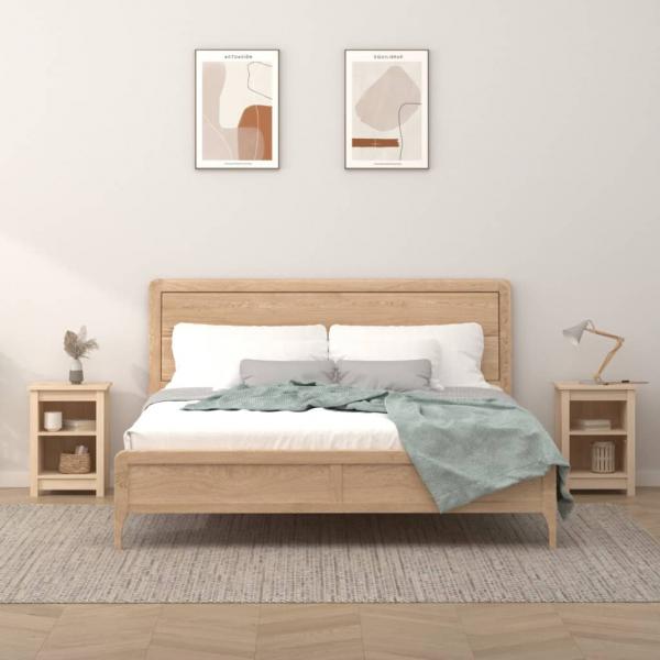 ARDEBO.de - Nachttische 2 Stk. 40x35x55 cm Massivholz Kiefer