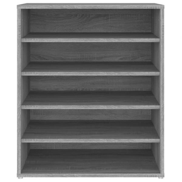 Schuhschrank Grau Sonoma 60x35x70 cm Holzwerkstoff