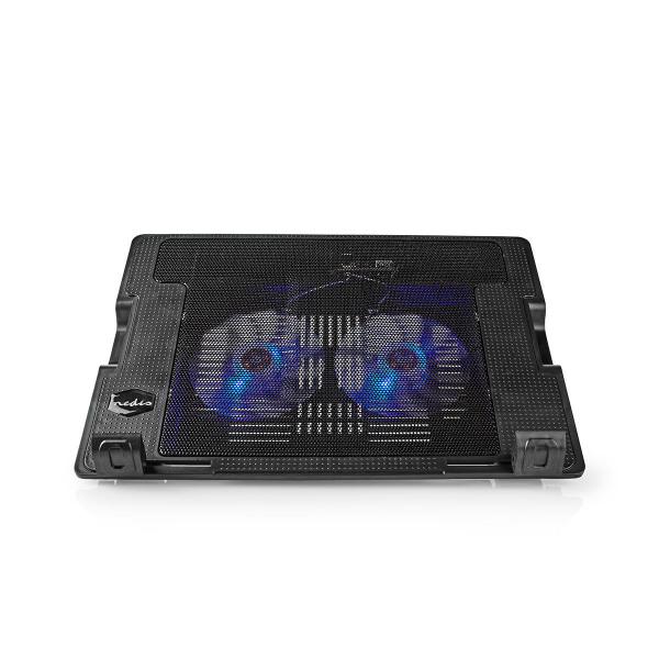 Notebook-Ständer | Anzahl Lüfter: 2 | Stromversorgung über USB | Anzahl Winkel: 4 | 18 " | 1200 U/min | LED