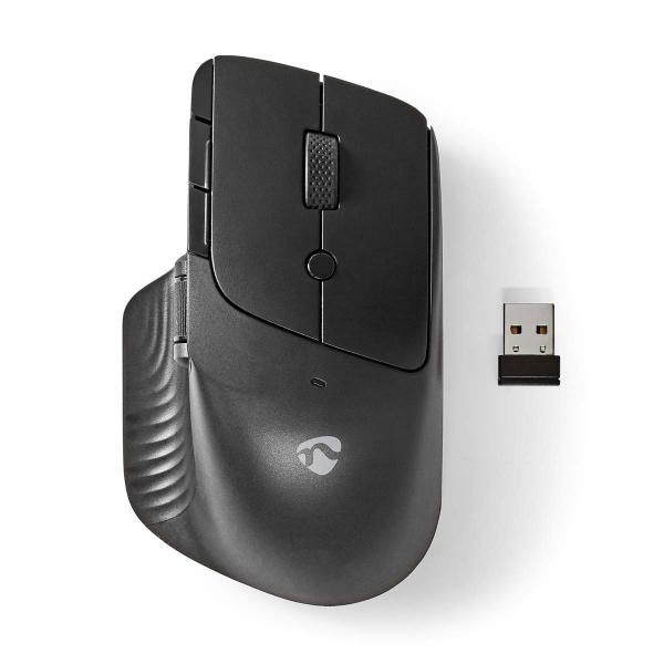 ARDEBO.de - Mouse | Drahtlos | 800 / 1200 / 1600 dpi | Einstellbar DPI | Anzahl Knöpfe: 6 | Rechtshändig