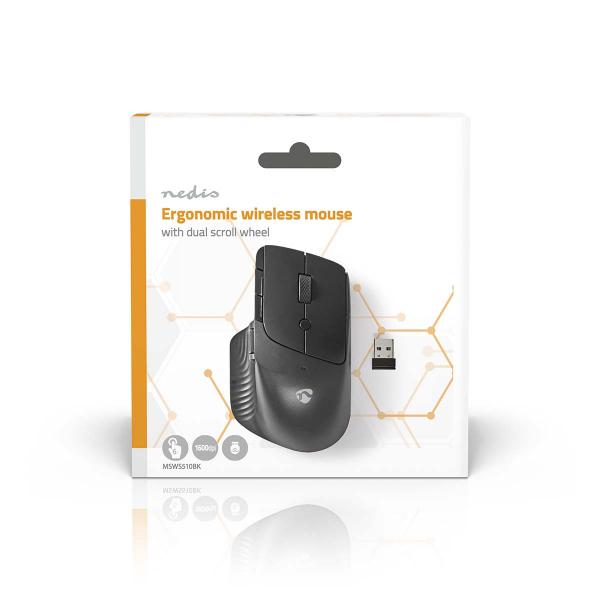 Mouse | Drahtlos | 800 / 1200 / 1600 dpi | Einstellbar DPI | Anzahl Knöpfe: 6 | Rechtshändig
