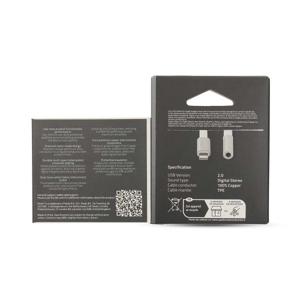 Lightning-Adapter | Apple Lightning 8-Pin | 3.5 mm Buchse | Vergoldet | 0.15 m | Rund | Aluminium