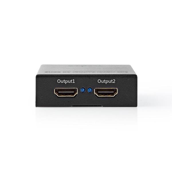 ARDEBO.de - HDMI ? Splitter | 2-Port port(s) | HDMI? Eingang | 2x HDMI? Ausgang | 4K@60Hz | 18 Gbps | Metall | Anthrazit