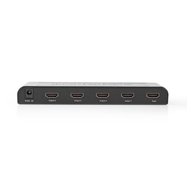 HDMI ? Splitter | 4-Port port(s) | HDMI? Eingang | 4x HDMI? Ausgang | 4K@60Hz | 18 Gbps | Metall | Anthrazit