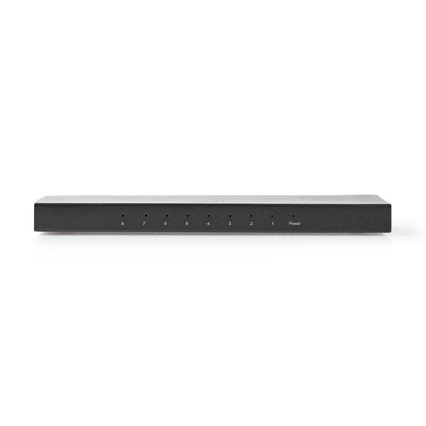 ARDEBO.de - HDMI ? Splitter | 8-Port port(s) | HDMI? Eingang | 8x HDMI? Ausgang | 4K@60Hz | 18 Gbps | Metall | Anthrazit