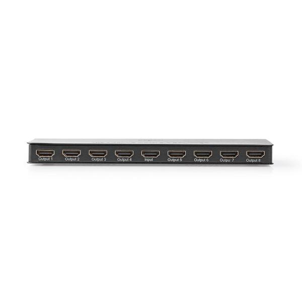 HDMI ? Splitter | 8-Port port(s) | HDMI? Eingang | 8x HDMI? Ausgang | 4K@60Hz | 18 Gbps | Metall | Anthrazit