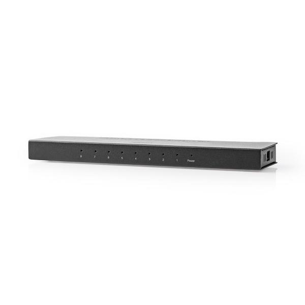 HDMI ? Splitter | 8-Port port(s) | HDMI? Eingang | 8x HDMI? Ausgang | 4K@60Hz | 18 Gbps | Metall | Anthrazit