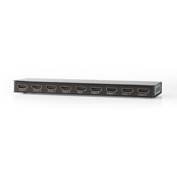 HDMI ? Splitter | 8-Port port(s) | HDMI? Eingang | 8x HDMI? Ausgang | 4K@60Hz | 18 Gbps | Metall | Anthrazit