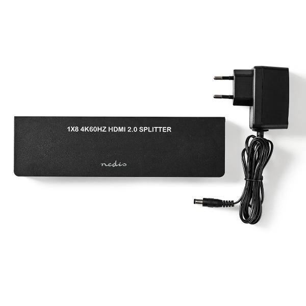 HDMI ? Splitter | 8-Port port(s) | HDMI? Eingang | 8x HDMI? Ausgang | 4K@60Hz | 18 Gbps | Metall | Anthrazit