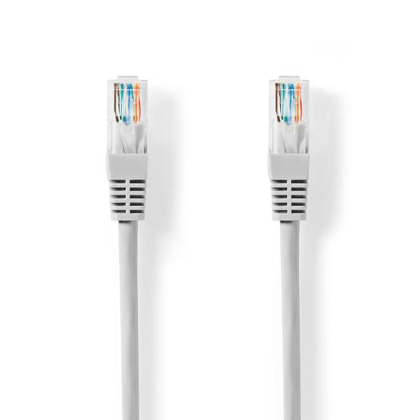ARDEBO.de - CAT5e-Netzwerkkabel | U/UTP | RJ45 Stecker | RJ45 Stecker | 10.0 m | Rund | PVC | Grau | Aufhänger