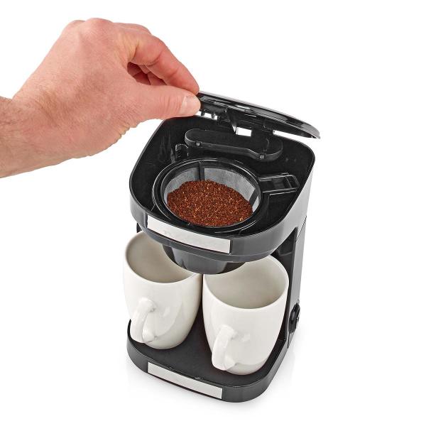 Kaffeemaschine | Filter Kaffee | 0.25 l | 2 Tassen | Schwarz