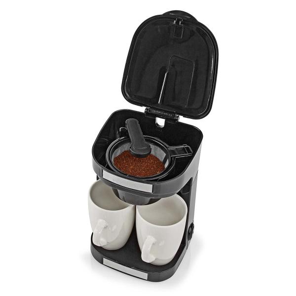 Kaffeemaschine | Filter Kaffee | 0.25 l | 2 Tassen | Schwarz