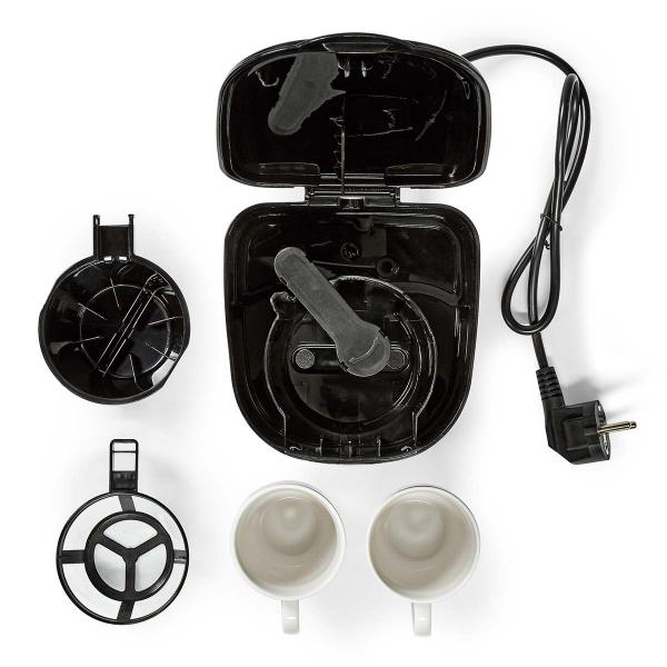 Kaffeemaschine | Filter Kaffee | 0.25 l | 2 Tassen | Schwarz