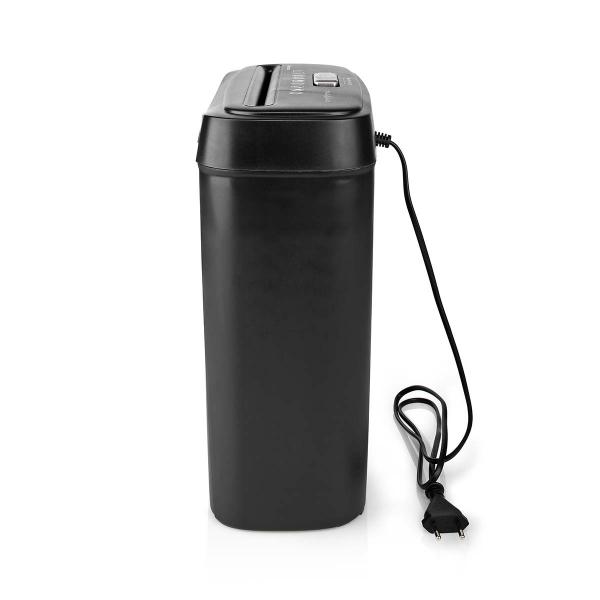 Aktenvernichter | Streifenschnitt | 6x A4-Seiten | 10 l | Sicherheitsnorm: DIN 2 | 190 W | Schwarz