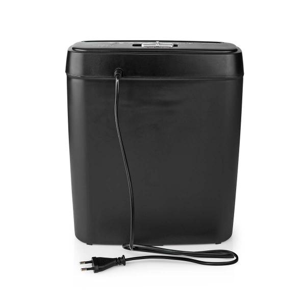 Aktenvernichter | Streifenschnitt | 6x A4-Seiten | 10 l | Sicherheitsnorm: DIN 2 | 190 W | Schwarz