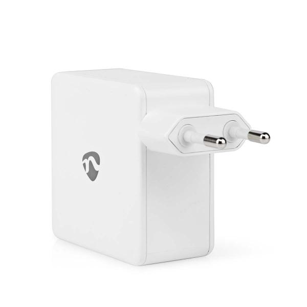 Netzladegerät | 100 W | GaN | PD3.0 100W / PD3.0 30W / PD3.0 45W / PD3.0 60W / PD3.0 65W | Schnellladefunktion | 3.0 / 5.0 A | Anzahl der Ausgänge: 1 | USB-C? | Automatische Spannungswahl | Weiss