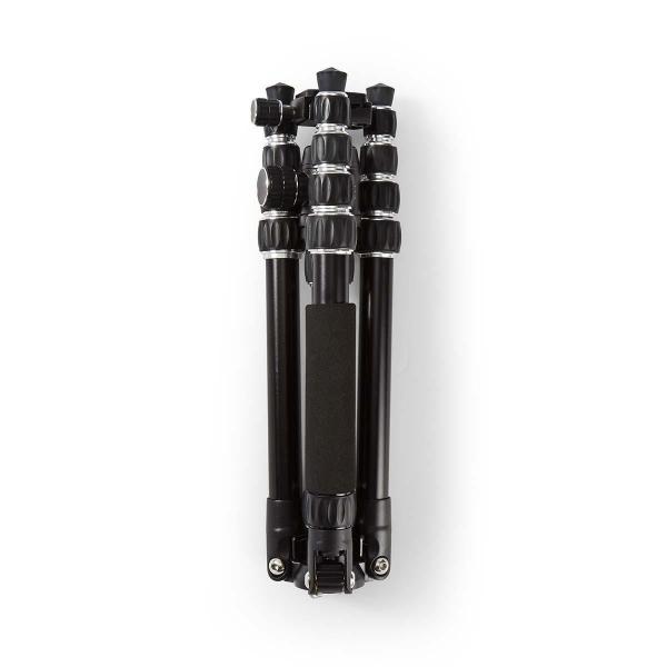 Stativ | Maximale Belastbarkeit: 3.0 kg | Min. arbeitshöhe: 17.5 cm | Max. Arbeitshöhe: 145.0 cm | 3 Segmente | Kugelkopf | Tragetasche enthalten | Reversible Mittelsäule | ABS / Aluminium | Schwarz