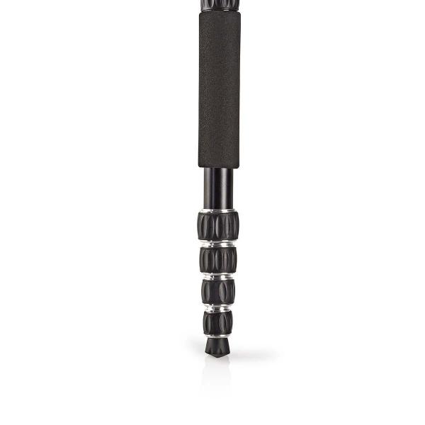 Stativ | Maximale Belastbarkeit: 3.0 kg | Min. arbeitshöhe: 17.5 cm | Max. Arbeitshöhe: 145.0 cm | 3 Segmente | Kugelkopf | Tragetasche enthalten | Reversible Mittelsäule | ABS / Aluminium | Schwarz