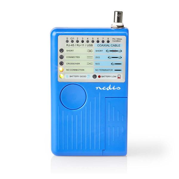 ARDEBO.de - LAN measuring instrument | Verdrahtet | 180 m | LED Anzeige | Batteriebetrieben