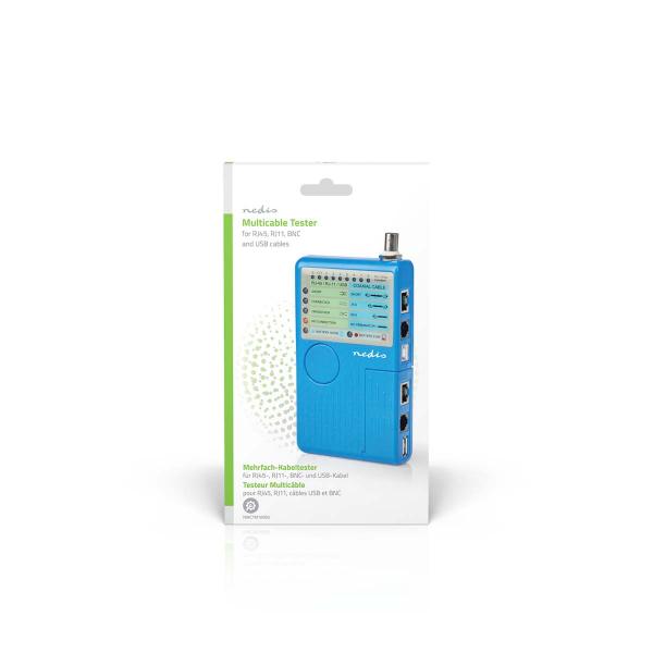 LAN measuring instrument | Verdrahtet | 180 m | LED Anzeige | Batteriebetrieben