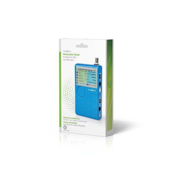 LAN measuring instrument | Verdrahtet | 180 m | LED Anzeige | Batteriebetrieben