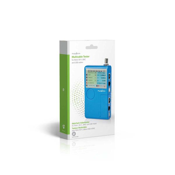 LAN measuring instrument | Verdrahtet | 180 m | LED Anzeige | Batteriebetrieben