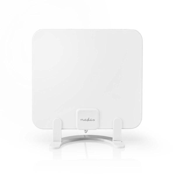 ARDEBO.de - Innenantenne | Aktiv | FM / UHF / VHF | Empfangsbereich: 0-25 km | LTE700 | Verstärkung dBi (bei Antennenkabel): 30 dB | ABS | Weiss