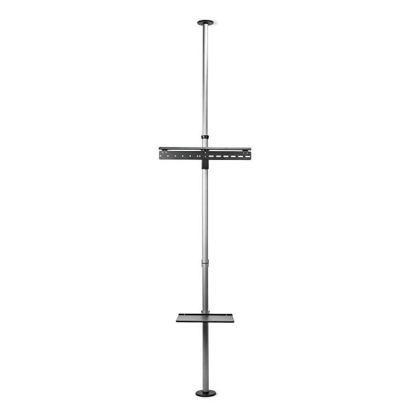Vollbeweglicher TV-Ständer | 37 - 70 " | maximal unterstützes Bildschirmgewicht: 30 kg | kippbar | drehbar | Einstellbare voreingestellte Höhen | Aluminium / Stahl | Schwarz / Silber