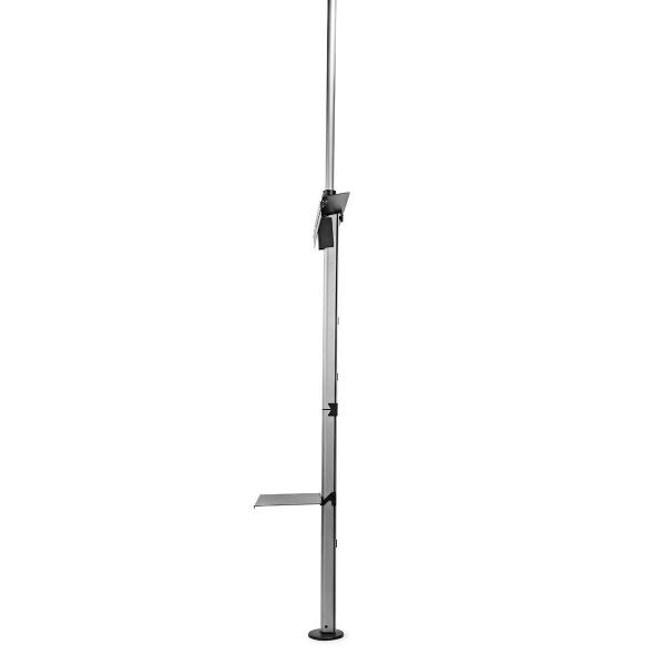 Vollbeweglicher TV-Ständer | 37 - 70 " | maximal unterstützes Bildschirmgewicht: 30 kg | kippbar | drehbar | Einstellbare voreingestellte Höhen | Aluminium / Stahl | Schwarz / Silber