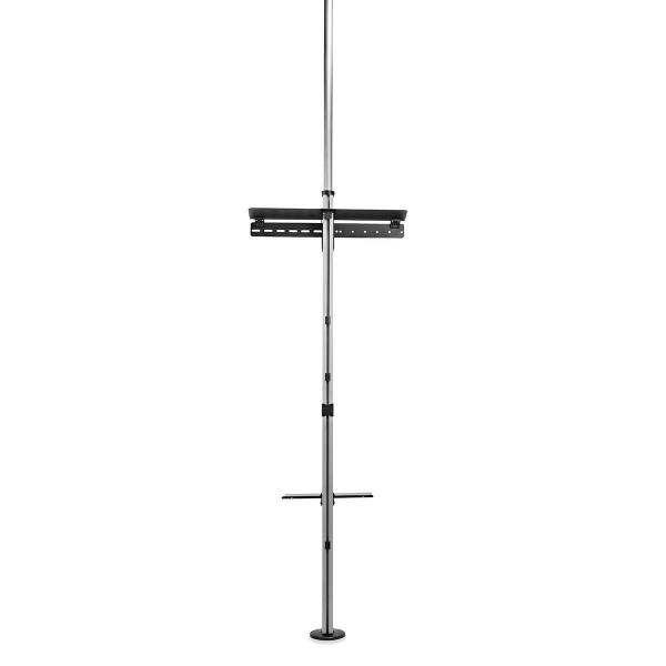 Vollbeweglicher TV-Ständer | 37 - 70 " | maximal unterstützes Bildschirmgewicht: 30 kg | kippbar | drehbar | Einstellbare voreingestellte Höhen | Aluminium / Stahl | Schwarz / Silber