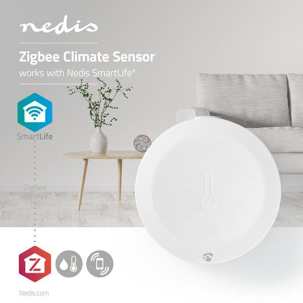 SmartLife-Klimasensor | Zigbee 3.0 | Batteriebetrieben | Android? / IOS | Weiss