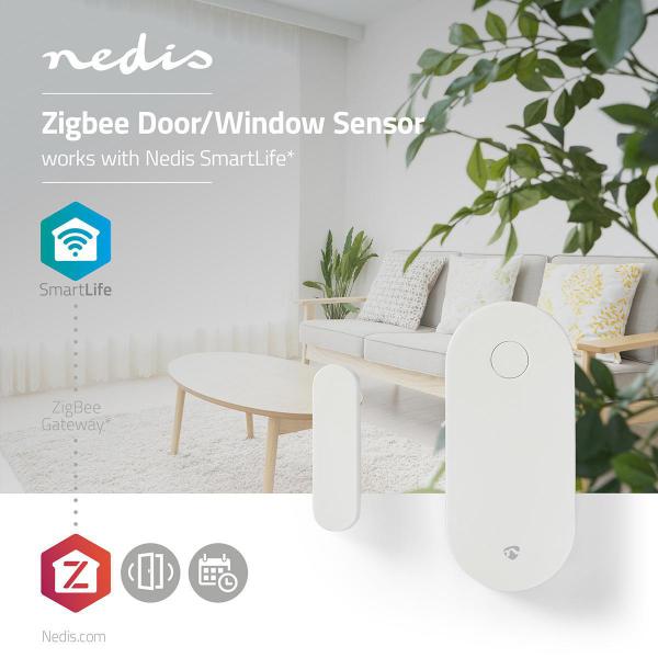 SmartLife Tür-Fenster-Sensor | Zigbee 3.0 | Batteriebetrieben | Android? / IOS | Weiss