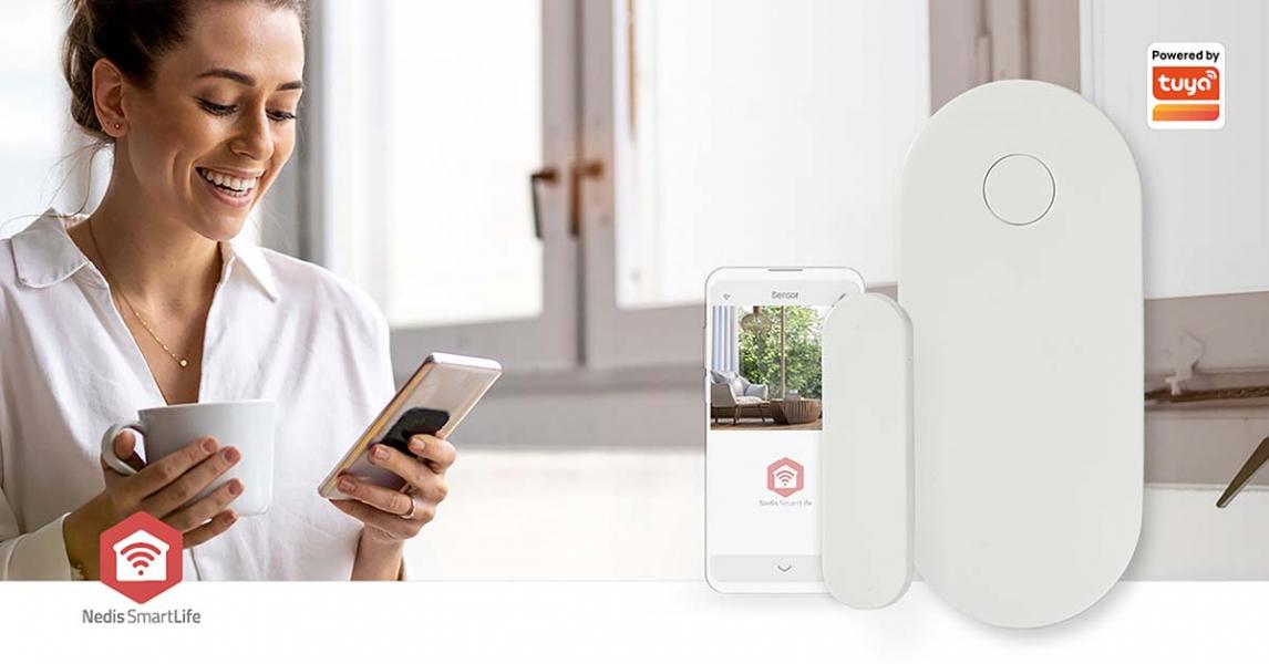 SmartLife Tür-Fenster-Sensor | Zigbee 3.0 | Batteriebetrieben | Android? / IOS | Weiss