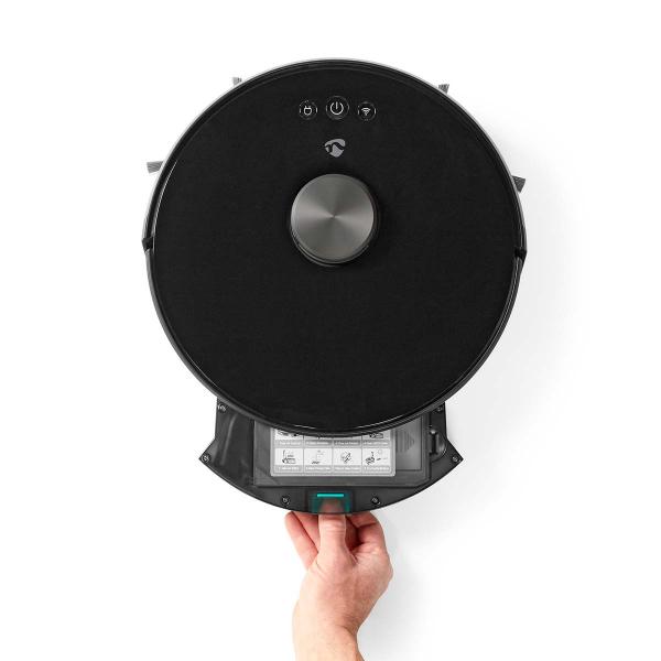 SmartLife Roboter-Staubsauger | Laser-Navigation | Wi-Fi | Kapazität Auffangbehälter: 0.6 l | Automatisches Laden | Maximale Betriebszeit: 2 Std | Schwarz | Android? / IOS