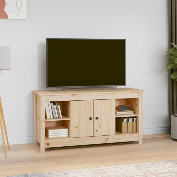 ARDEBO.de - TV-Schrank 103x36,5x52 cm Massivholz Kiefer