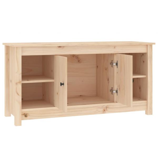 TV-Schrank 103x36,5x52 cm Massivholz Kiefer