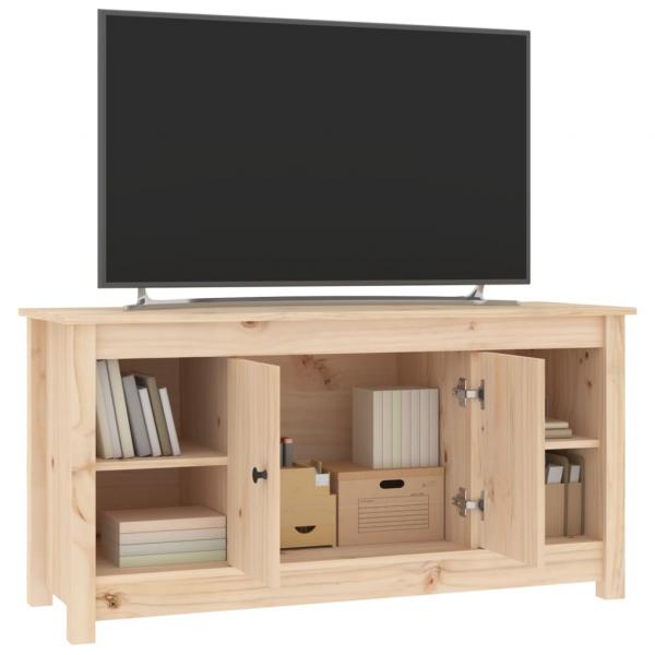 TV-Schrank 103x36,5x52 cm Massivholz Kiefer