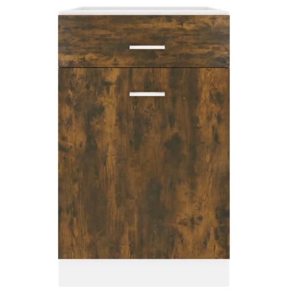 Unterschrank mit Schublade Räuchereiche 50x46x81,5 cm