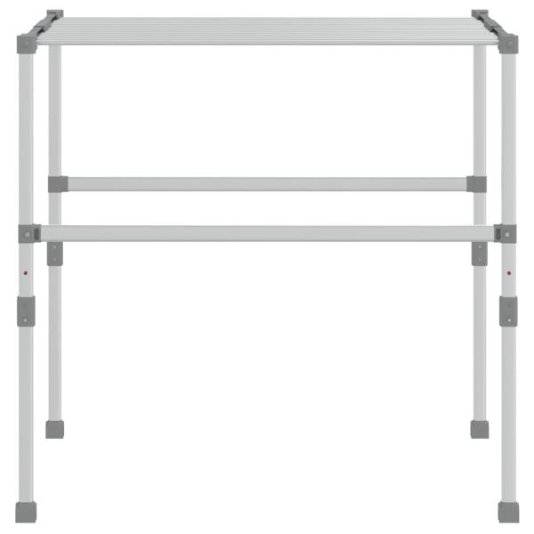 Wäschetrockner 83x(50-55)x(40-85) cm Aluminium