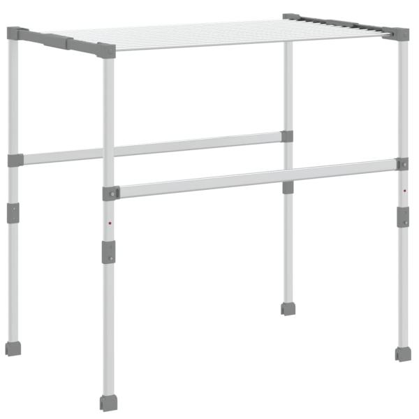 Wäschetrockner 83x(50-55)x(40-85) cm Aluminium