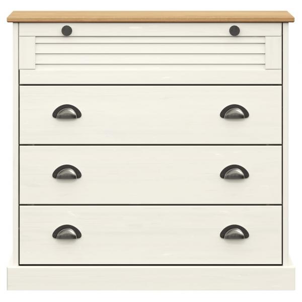 Kommode VIGO Weiß 80x40x76 cm Massivholz Kiefer