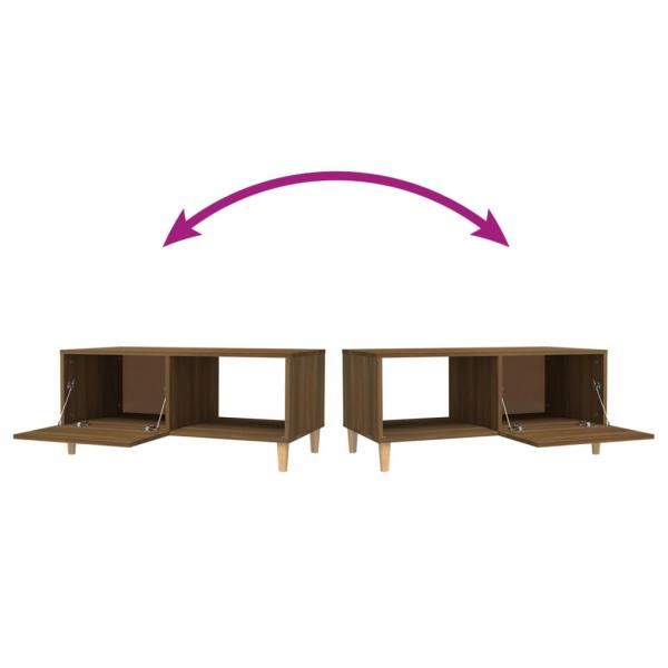 Couchtisch Braun Eichen-Optik 89,5x50x40 cm Holzwerkstoff