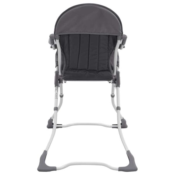 Baby-Hochstuhl Grau und Weiß 