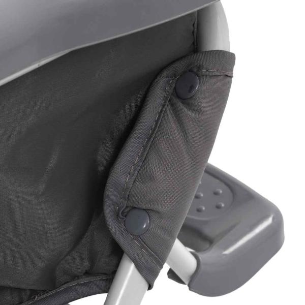 Baby-Hochstuhl Grau und Weiß 